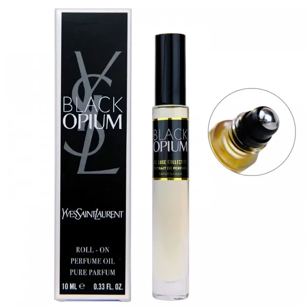 Жіночий парфум масляний No Brand (версія Yves Saint Laurent Black Opium), 10 мл - зображення 2