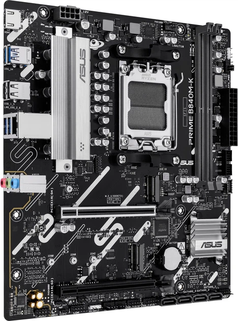 Материнська плата Asus PRIME B840M-K (sAM5, AMD B840, PCI-Ex16) (90MB1PK0-M0EAY0) - зображення 2
