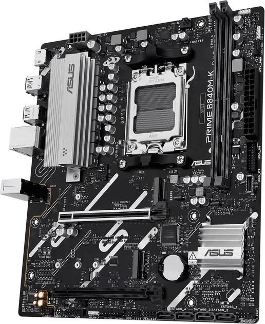 Материнська плата Asus PRIME B840M-K (sAM5, AMD B840, PCI-Ex16) (90MB1PK0-M0EAY0) - зображення 4