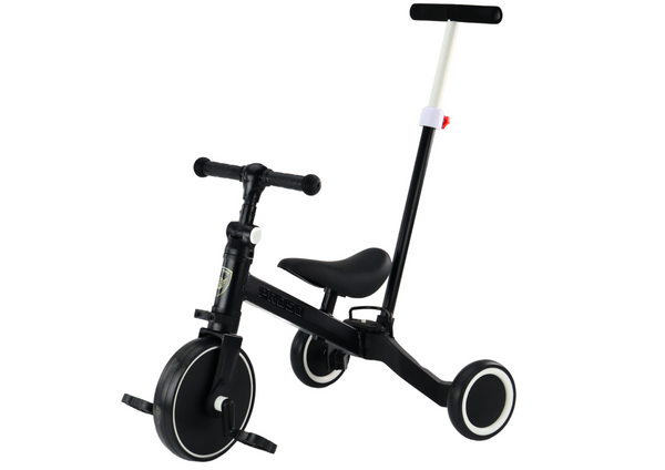 Триколісний велосипед LEAN Toys PRO50 2в1 з батьківською ручкою Чорний (713477) (5905991065074) - зображення 3