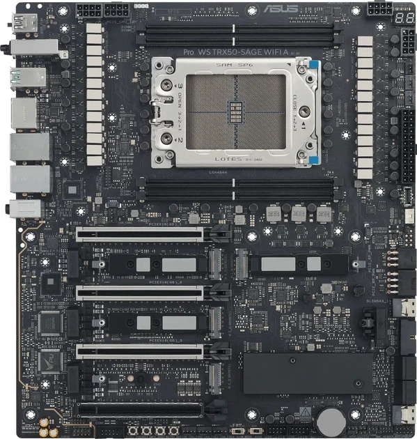 Материнська плата ASUS Pro WS TRX50-SAGE WIFI A (sTR5, AMD TRX50, PCI-Ex16) - зображення 2