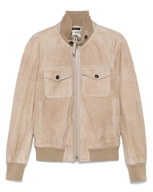 Бомбер мужской Tom Ford 251076M181002 L бежевый - изображение 2