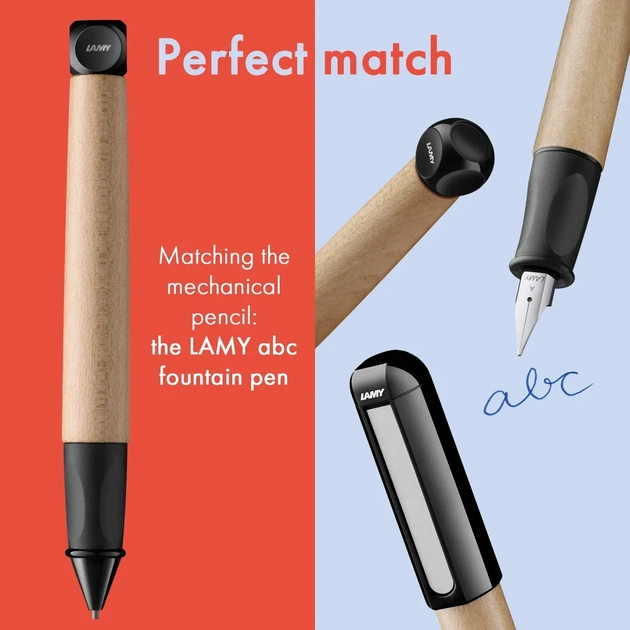 Ручка чорнильна LAMY abc чорна LH (для шульги) чорнила T10 сині (4041754) - Фото 5 Ручка чорнильна LAMY abc чорна LH (для шульги) чорнила T10 сині (4041754) - зображення 5