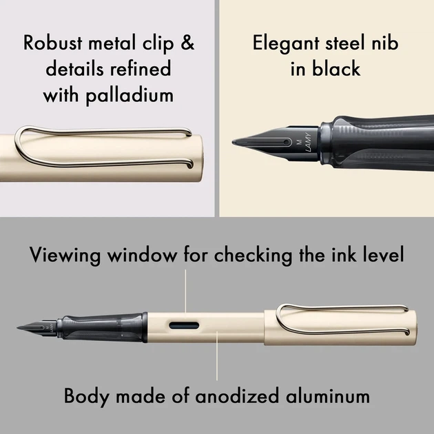 Ручка чорнильна LAMY Lx F palladium синє чорнило (4031498) - Фото 5 Ручка чорнильна LAMY Lx F palladium синє чорнило (4031498) - изображение 5