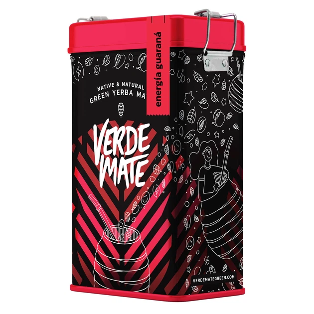 Чай мате Набір Yerbera: металева банка + мате Verde Mate Green Energia Guarana 500 г - зображення 6