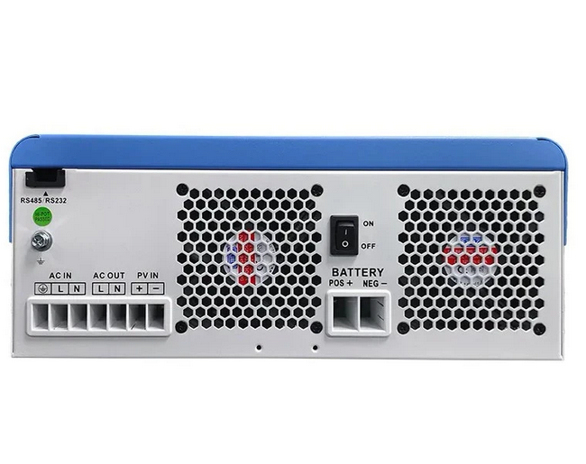 Гибридный солнечный инвертор 6.2 кВт 48 В с Wi-Fi, MPPT 120A, чистая синусоида, автономное питание - изображение 4