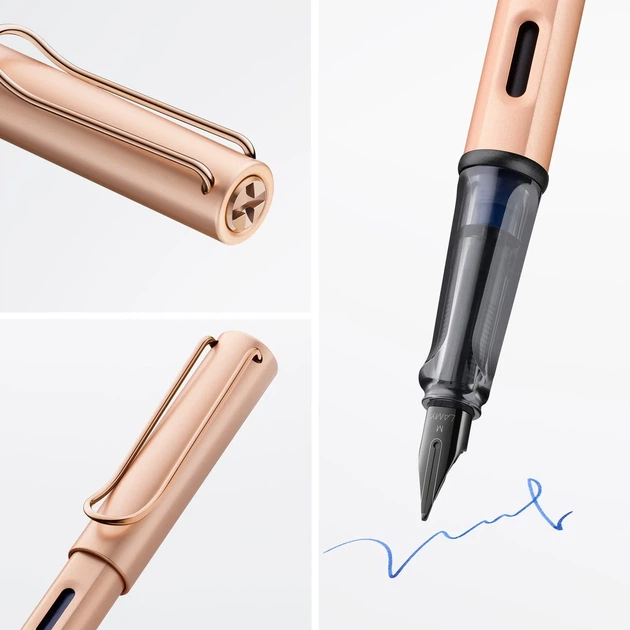 Ручка чорнильна LAMY Lx EF rosegold синє чорнило (4031505) - зображення 4