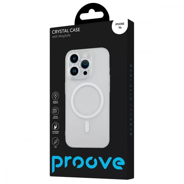 Чохол Proove Crystal Case with Magnetic Ring iPhone 16e/17e - изображение 2