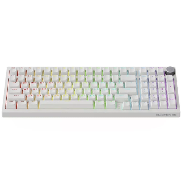 Бездротова клавіатура Proove Gaming Slicker Special Edition (Ukraine Layout) Біла - изображение 3