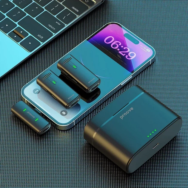 Бездротовий петличний мікрофон Proove Demo Lightning - Фото 6 Бездротовий петличний мікрофон Proove Demo Lightning - изображение 6