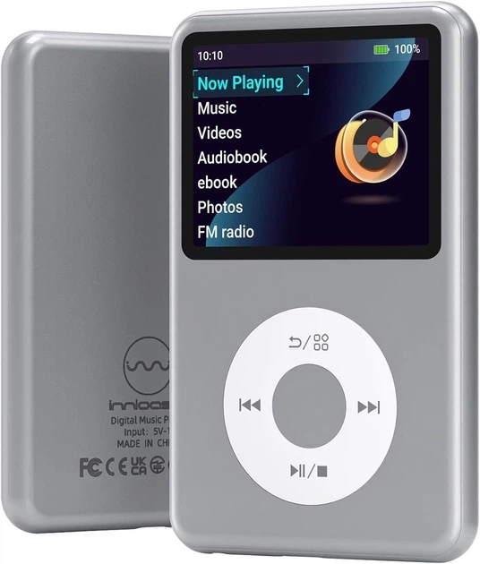 MP3-плеєр INNIOASIS Y1 64gb (Bluetooth, Відео), Сірий - зображення 6