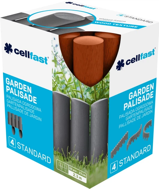 Palisada ogrodowa Cellfast 4 Standard Ceglasta (34-043) - obraz 2