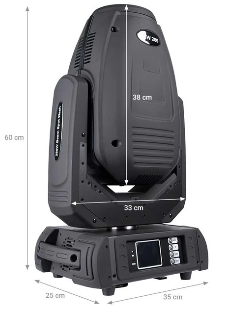 Głowica LED Light4Me ruchoma BSW 280 beam spot wash (5908249812109) - obraz 6