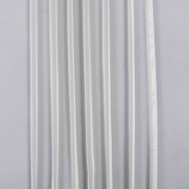 Ткань тюль сетка Мейбл матовая серый с утяжелителем (65г/м.кв300см пог.м) 193934 - изображение 2