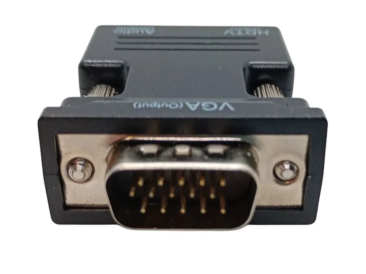 Адаптер HDMI-VGA з аудіо 1080p, конвертер для під'єднання до монітора з VGA-роз'ємом. - зображення 3