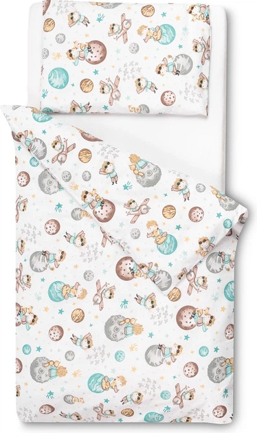 Komplet pościeli dla dzieci Sensillo Planety 100 x 135 cm (5903076399564) - obraz 3