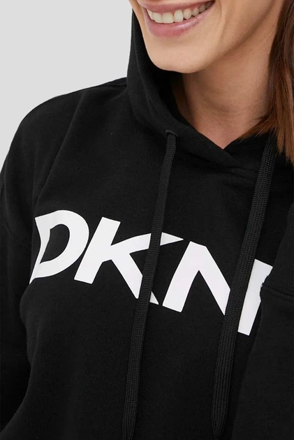 Жіноче чорне худі DKNY XS DP1T8642 - Фото 7 Жіноче чорне худі DKNY XS DP1T8642 - зображення 7