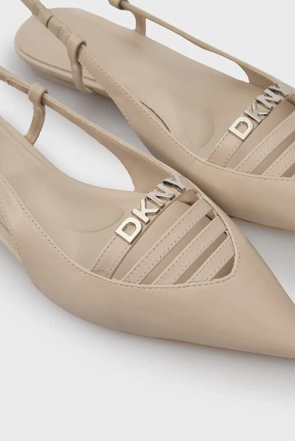 Жіночі бежеві шкіряні слінгбеки MIKADO DKNY 39 K1524221 - Фото 2 Жіночі бежеві шкіряні слінгбеки MIKADO DKNY 39 K1524221 - зображення 2