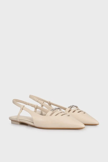 Жіночі бежеві шкіряні слінгбеки MIKADO DKNY 36 K1524221 - Фото 3 Жіночі бежеві шкіряні слінгбеки MIKADO DKNY 36 K1524221 - зображення 3