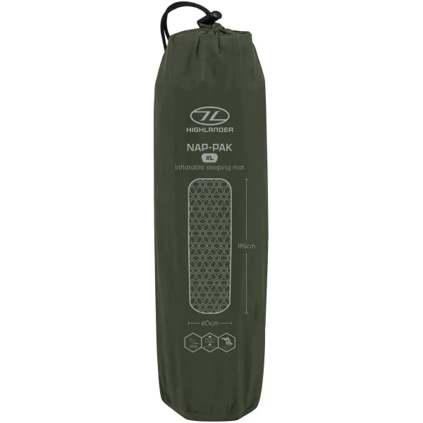 Коврик надувной Highlander Nap-Pak Inflatable Sleeping Mat XL 5 cm Olive (1073-930483) - Фото 7 Коврик надувной Highlander Nap-Pak Inflatable Sleeping Mat XL 5 cm Olive (1073-930483) - изображение 7