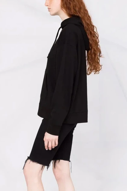 Жіноче чорне худо LAYERED SHADOW LOGO DKNY XS DP1T8774 - Фото 3 Жіноче чорне худо LAYERED SHADOW LOGO DKNY XS DP1T8774 - зображення 3
