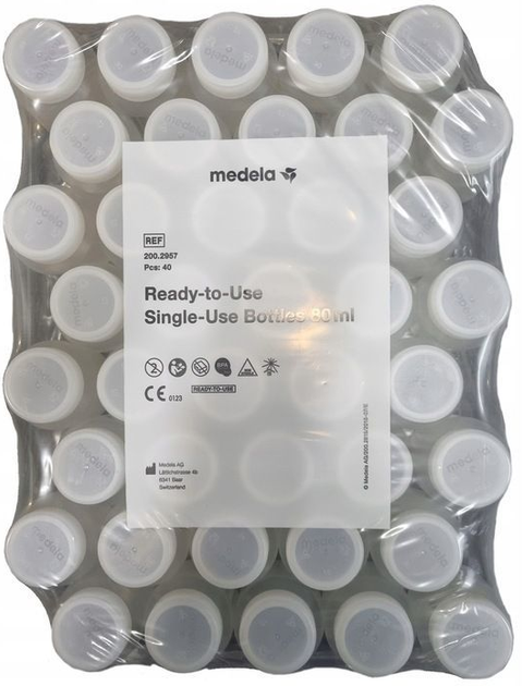 Набір пляшок Medela одноразові 80 мл 40 шт (ZES7612367022095) - зображення 2