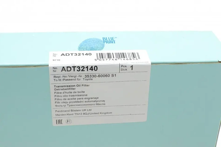 Фільтр АКПП Lexus GX/LX/Toyota Land Cruiser 200 4.6/5.7 07- (к-кт з прокладкою) BLUE PRINT ADT32140 - изображение 5