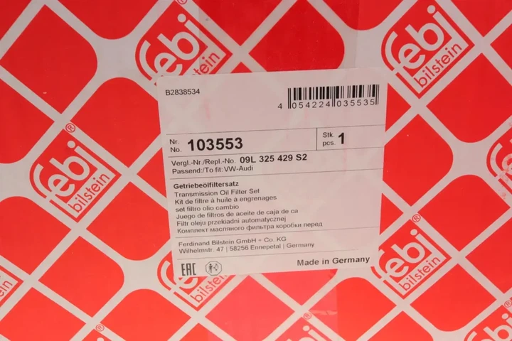 Фільтр АКПП Audi A4/A6 2.7-4.2 TDI 04-11/VW Phaeton 3.0-4.2 TDI 02-16 (з прокладкою) FEBI BILSTEIN 103553 - изображение 8