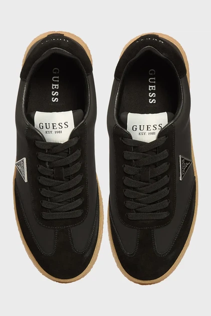 Чоловічі чорні снікерси Guess 41 FMTWIMLEA12 - Фото 4 Чоловічі чорні снікерси Guess 41 FMTWIMLEA12 - изображение 4