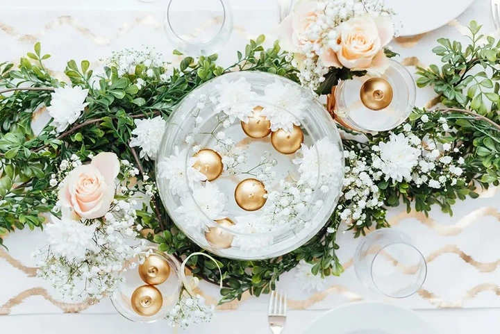 Zestaw świec pływających PartyDeco Dysk metalizowane 4 cm 50 szt. Złote (ZES5902230762763) - obraz 6