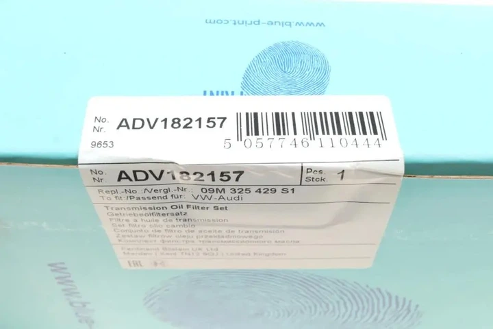 Фільтр АКПП Audi Q3 / VW CC / Passat / Tiguan 2.0 TFSI 11-18 (к-кт з прокладкою) BLUE PRINT ADV182157 - изображение 10