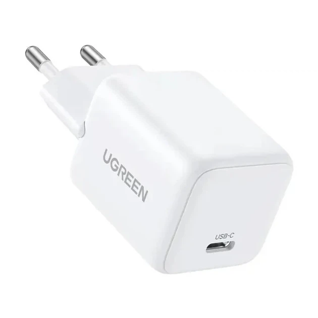 Мережевий зарядний пристрій UGREEN 20W USB-C GaN Fast Charger EU - Фото 1 Мережевий зарядний пристрій UGREEN 20W USB-C GaN Fast Charger EU - зображення 1
