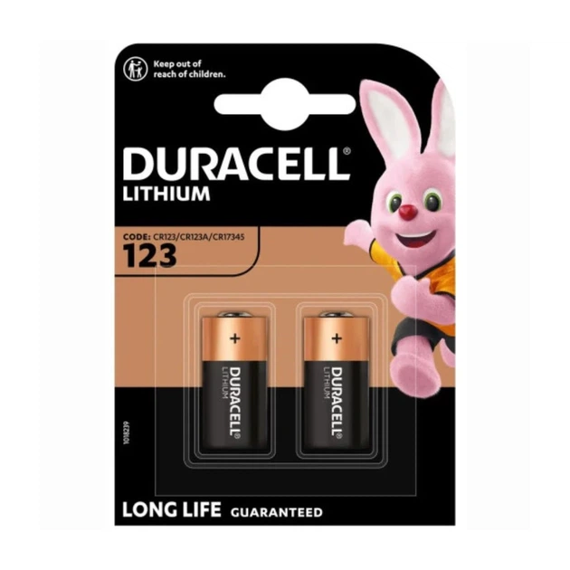 Батарейка Duracell CR123 (2шт) - Фото 1 Батарейка Duracell CR123 (2шт) - зображення 1