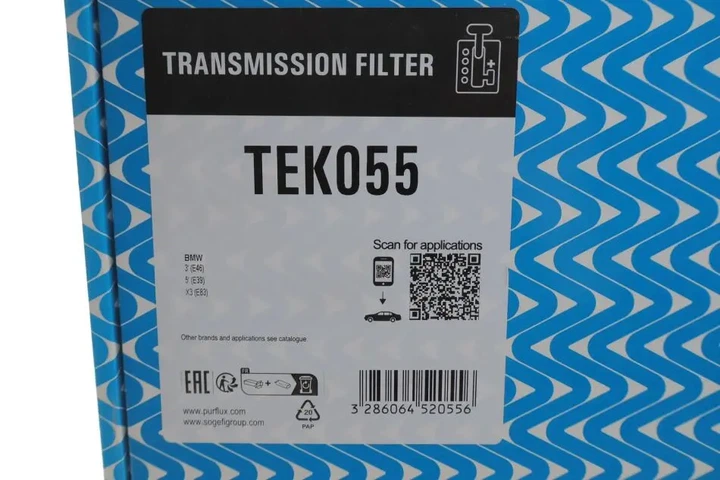 Фільтр АКПП BMW 3 (E46)/5 (E39)/X3 (E83) 2.5-3.0d (з прокладкою) (5 ступенів) Purflux TEK055 - Фото 2 Фільтр АКПП BMW 3 (E46)/5 (E39)/X3 (E83) 2.5-3.0d (з прокладкою) (5 ступенів) Purflux TEK055 - изображение 2