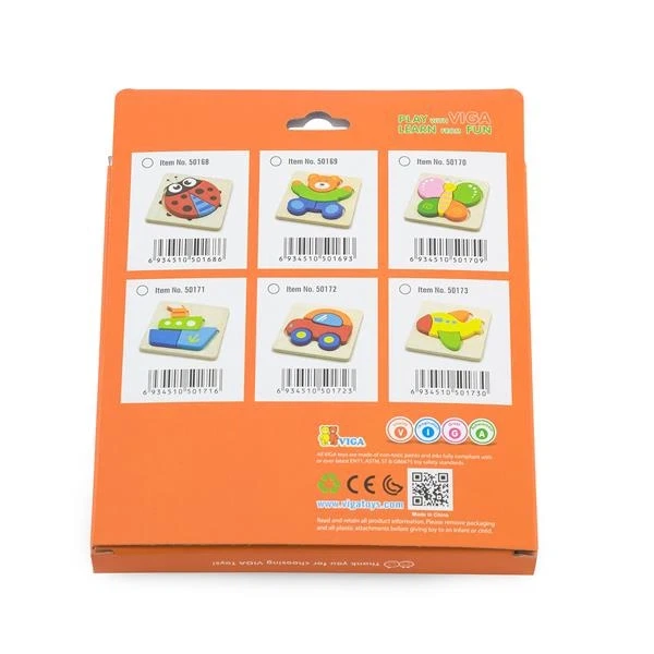 Дерев'яний мініпазл Viga Toys Кораблик (50171) - изображение 2