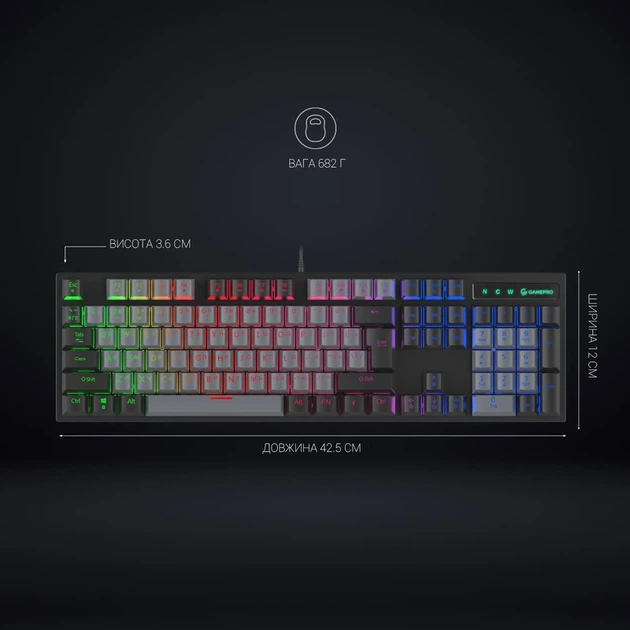Клавіатура механічна GamePro MK105B - зображення 5