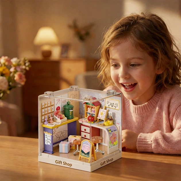 Конструктор-румбокс MINI HOUSE серії "Інтер'єр Міні" – КРАМНИЦЯ ПОДАРУНКІВ - изображение 7
