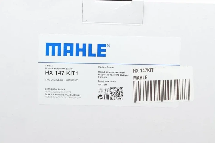 Фільтр АКПП VW T4/T5 1.9TDI/2.0/2.4D/2.5TDi 90- (з прокладкою на 5 отворів) MAHLE HX147KIT - изображение 10