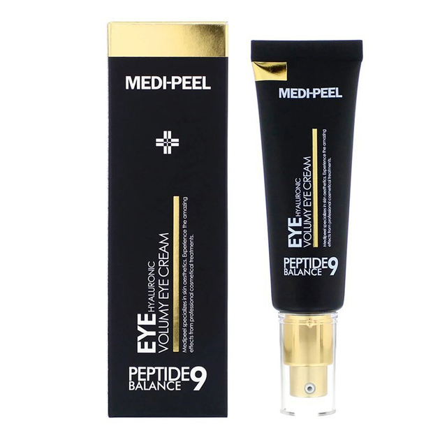 Крем для шкіри навколо очей з пептидами та гіалуроном - Medi-Peel Peptide Balance9 Eye Hyaluronic Volumy Eye Cream 40 мл - Фото 3 Крем для шкіри навколо очей з пептидами та гіалуроном - Medi-Peel Peptide Balance9 Eye Hyaluronic Volumy Eye Cream 40 мл - изображение 3