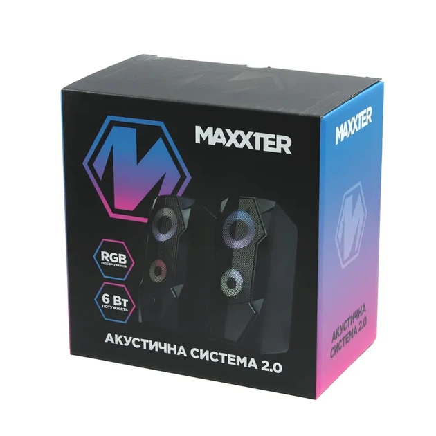 Maxxter CSP-U002RGB Акустическая система 6Вт USB RGB УЦЕНКА новая памятная упаковка - Фото 5 Maxxter CSP-U002RGB Акустическая система 6Вт USB RGB УЦЕНКА новая памятная упаковка - изображение 5