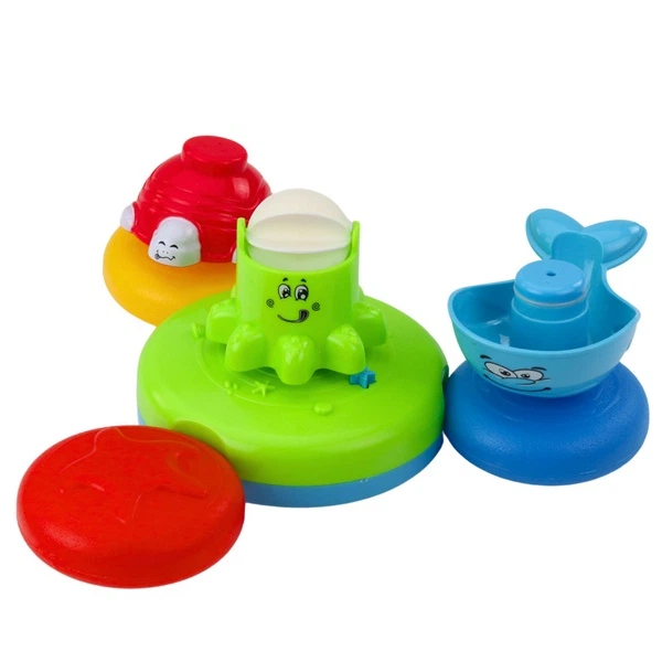 Zestaw zabawek do kąpieli Lean Toys z fontanną i zwierzątkami Wielokolorowa (713918) (5905991051480) - obraz 3