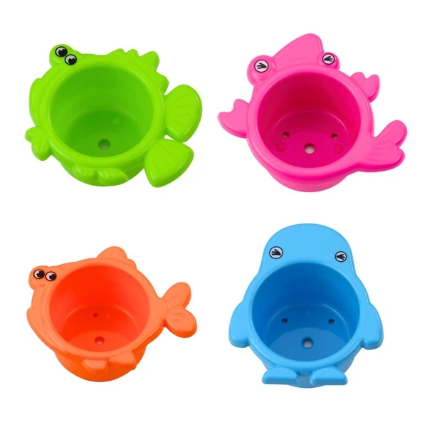 Zestaw zabawek do kąpieli Lean Toys z fontanną i zwierzątkami Wielokolorowa (713918) (5905991051480) - obraz 5