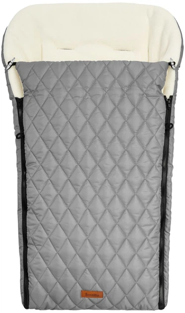 Śpiworek Sensillo Polar do wózka lub sanek pikowany szary 95 × 40 cm (5908310392103) - obraz 2