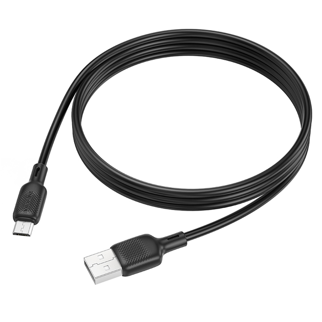 Кабель BOROFONE BX113 Lenny silicone charging data cable Micro(L=1M) Black - Фото 5 Кабель BOROFONE BX113 Lenny silicone charging data cable Micro(L=1M) Black - изображение 5