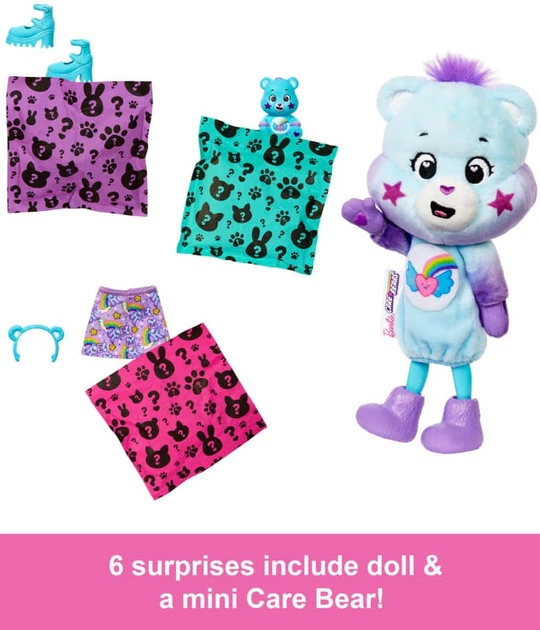 Лялька-сюрприз Mattel Barbie Cutie Reveal Care Bears Chelsea WLMAAI0UC027397 (194735273973) - зображення 4