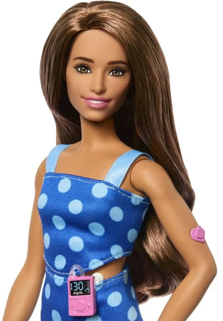 Лялька Mattel Barbie Fashionistas з діабетом 1 типу 763157 (194735255641) - зображення 4