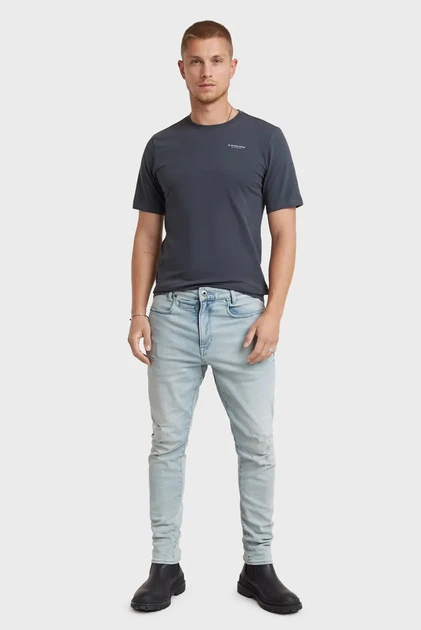 Чоловічі блакитні джинси D-Staq 3D Slim G-Star RAW 32-32 D05385,D634 - изображение 2