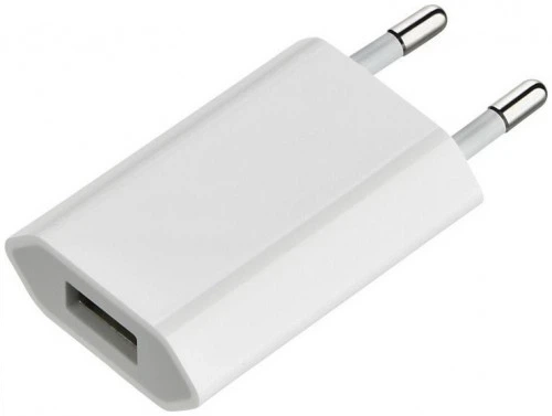 Адаптер переходник Usb 220v зарядное устройство 1USB 1А белый (2795) - изображение 2