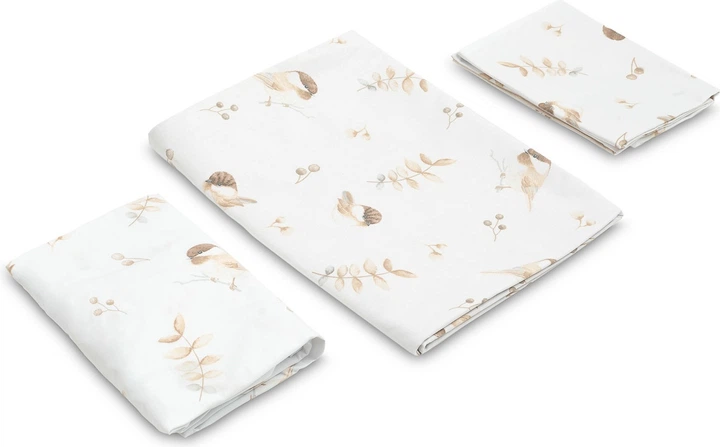 Komplet pościeli dla dzieci Sensillo Wróbelek Bawełna 3 el 100 x 135 cm (5908310396736) - obraz 3