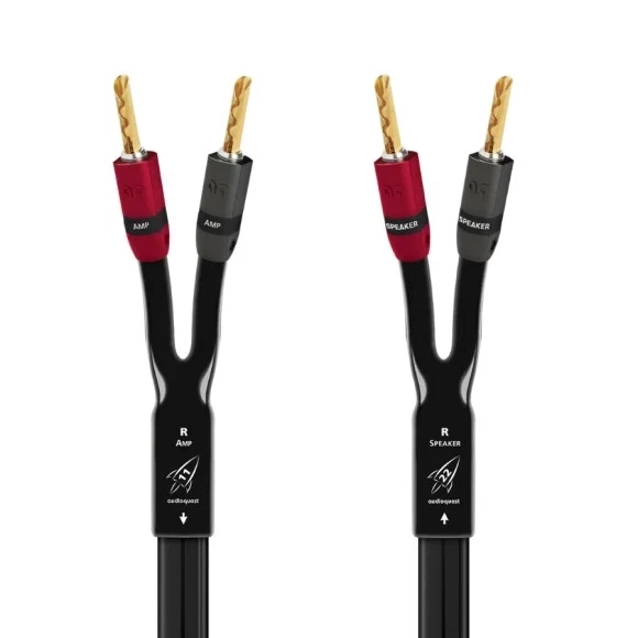 Акустичний кабель 2.0 м Rocket 11 FR Ban/G для динаміків AudioQuest - Banana, Gold - Фото 1 Акустичний кабель 2.0 м Rocket 11 FR Ban/G для динаміків AudioQuest - Banana, Gold - изображение 1